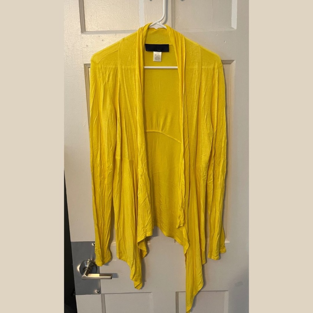 Long Yellow Cardigan